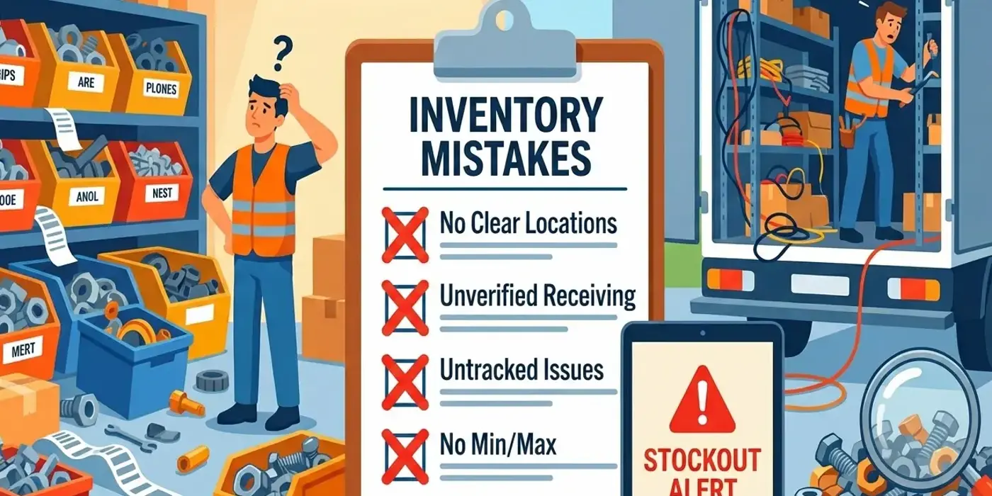 Inventory Mistakes That Break Stockrooms and Field Inventory